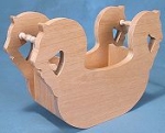 Wooden Viking Napkin Holder