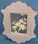 European Flower Mirror/Picture Frame